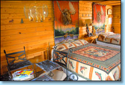 private log cabin lodging